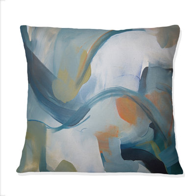 Coussin décoratif Distant Horizon In Retro Shades Of Blue