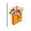 Doll Memories - Orange Shopper, peinture sur toile rose de luxe moderne pour chambre à coucher-72476897-72476899