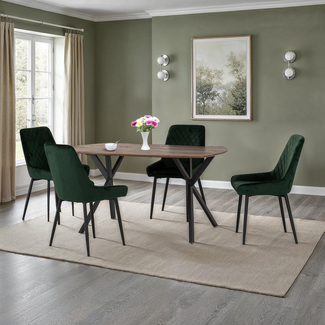 Mizel Athens Medium Oak Table & Avery Chair Dining Set
