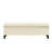 Diamond - Stitched Button Beige Storage , Contemporary Style With Simple Structure, Removable Legs, Functions As Extra Seating And For , 17.5 D X 51 W 17 H, Assembly Required Design Style, Pillow-2141484740
