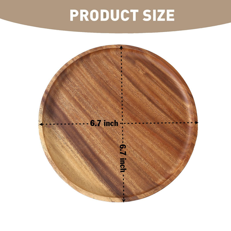 Plateau noyer Millar Pines Conar, H 1,2 po x L 6,7 po x l 6,7 po