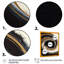 Cercle noir et doré V - art mural moderne sur toile-657889092-657889093