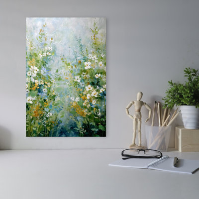 Floral Cascade IV Abstract Contemporary Wall Art Print