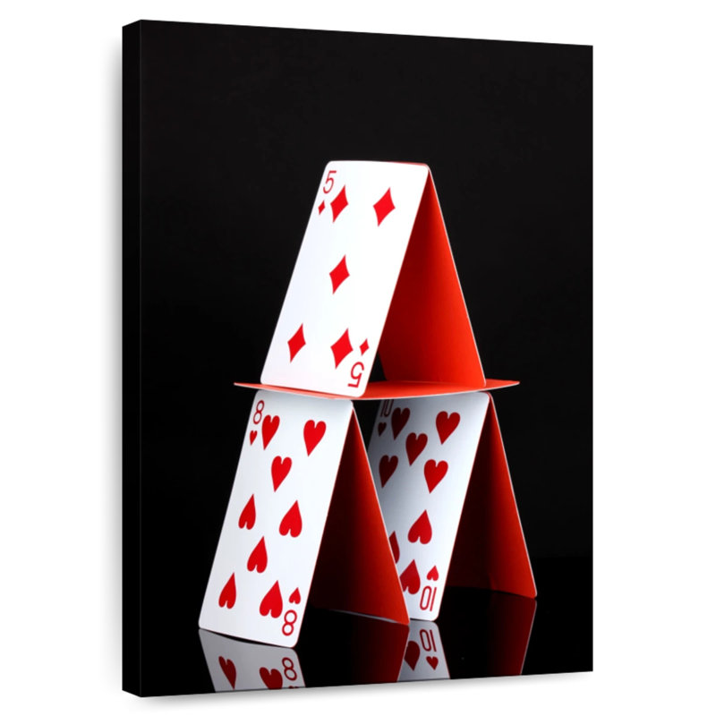 Senne Stacked Playing Cards, 24" H x 16" W