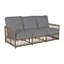 Newport 79" Wide Outdoor Wicker Patio Sofa with Cushions-70044857-84544970-93646534