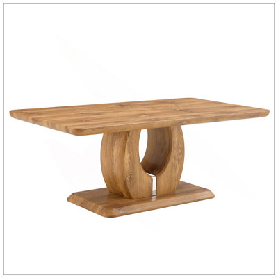 Modern Simple Luxury Rectangular Coffee Table In Wood Color. The Computer Desk. The Game Table. Suitable For Dining Room, Living Room, Terrace, Kitche