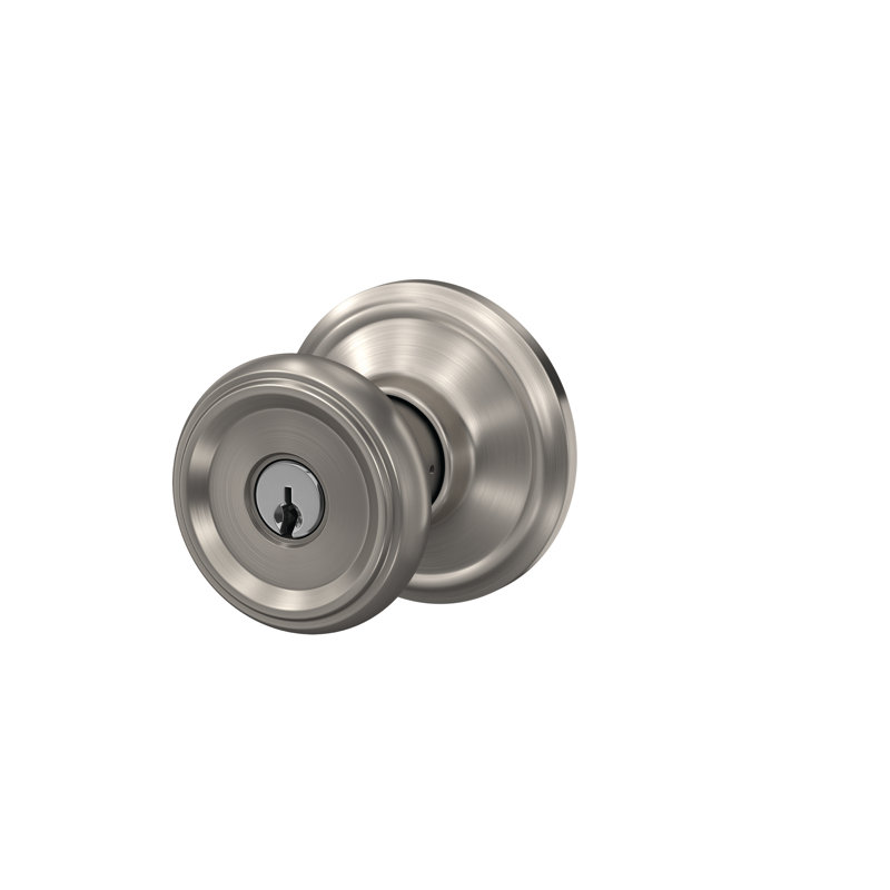 Complete Entry Knob Set with Deadbolt, Satin Nickel
