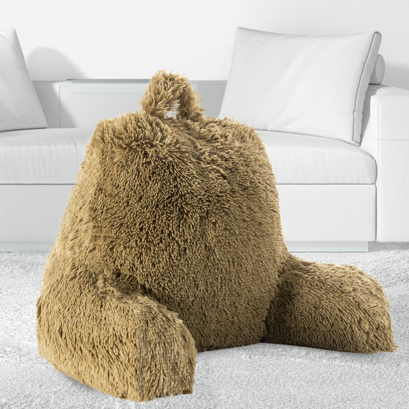 Faux Fur Throw Pillow, Gold