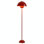 Modern Floor Lamp For Living Room, Industrial Tall Standing Lamp For Bedroom, Metal Shade Reflecting Light Reading Floor Lamp For Office, Nursery Room, Corner(Dark Red)