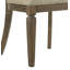 Chaise d'appoint Parfield en tissu brun clair et finition chêne vieilli, ensemble de 2
