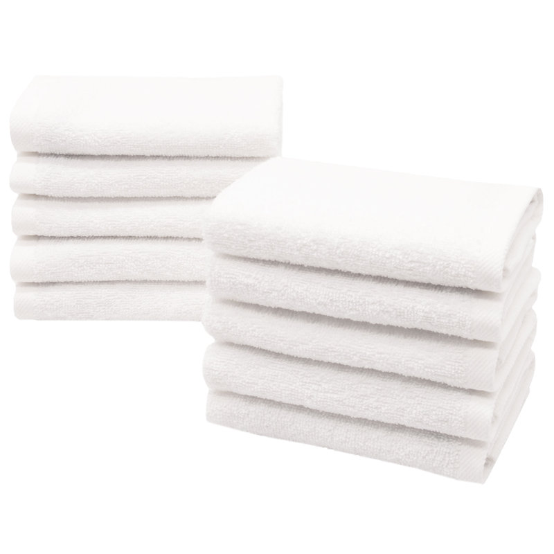 Midweight Towels, White