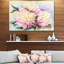 Pivoines rose floral, reproduction d’art sur toile tendue-33230620-18297710