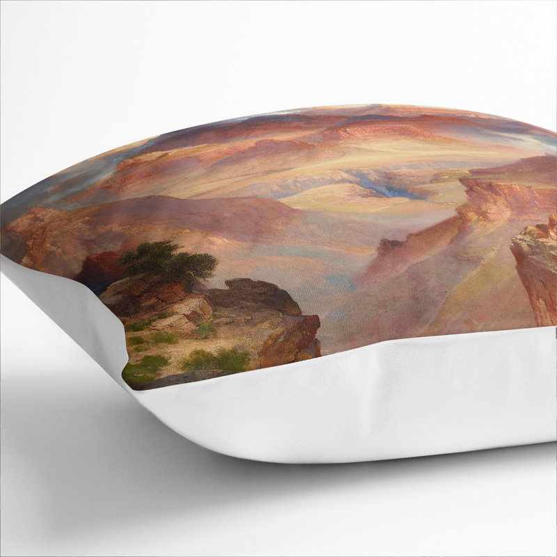 Rocky Landscape Scatter Cushion, 55cm H x 55cm W x 20cm D, White