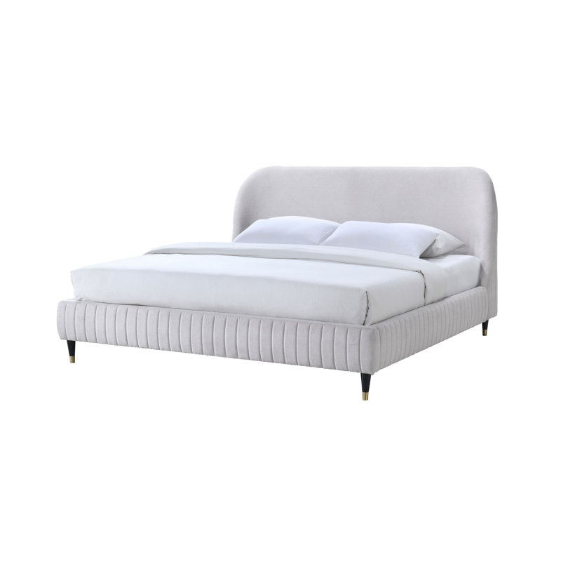 Upholstered Platform Bed, King
