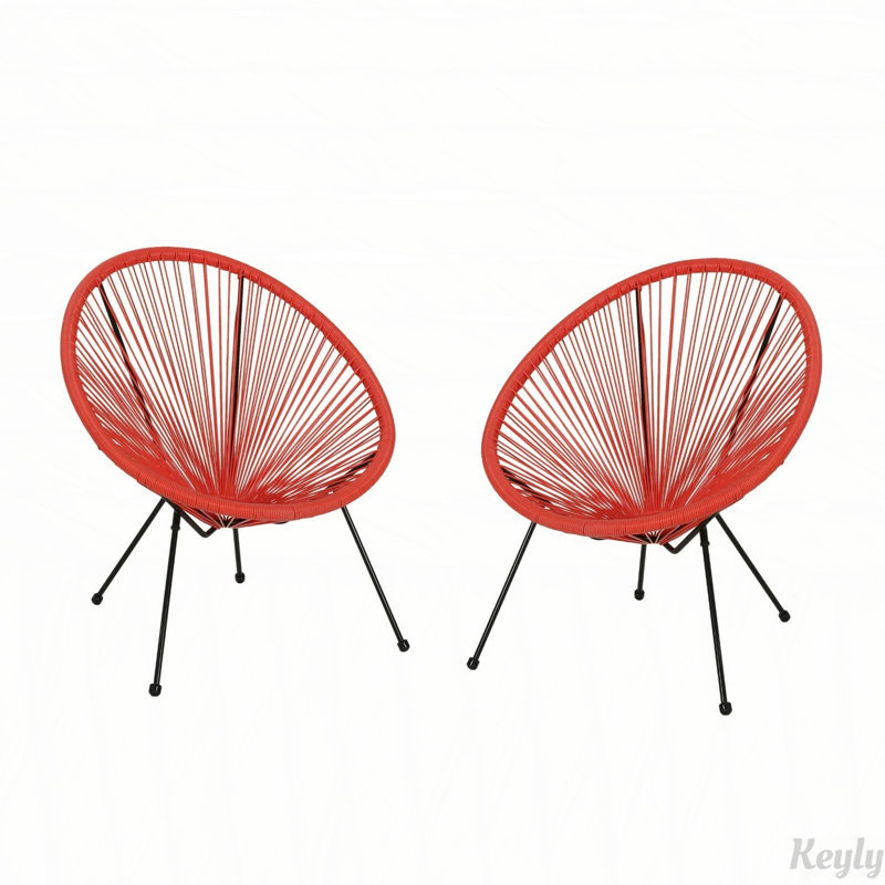 Chaise Anson (ensemble de 2), Orange