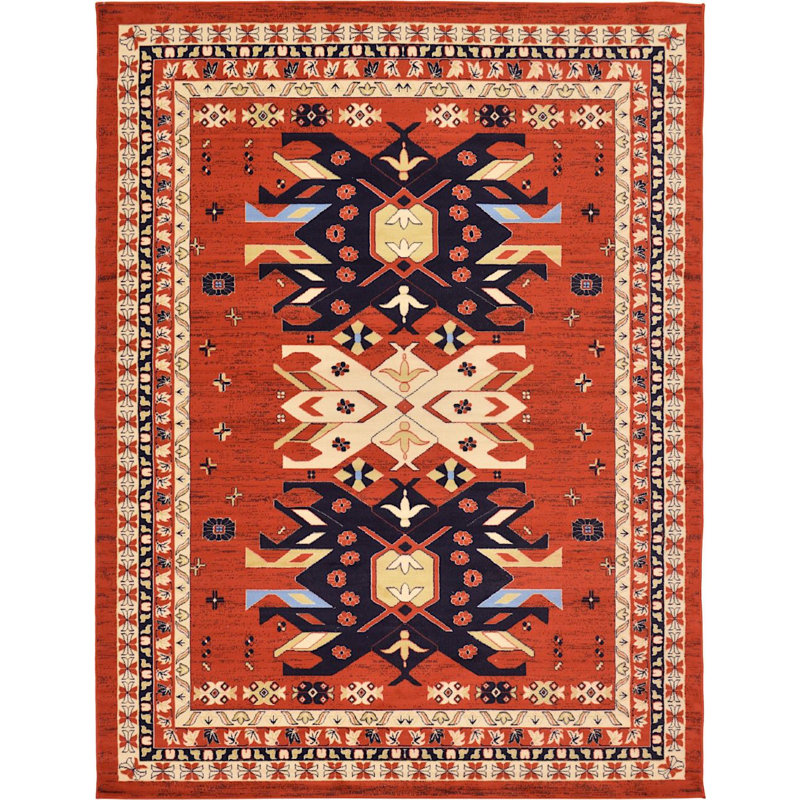 Adonnis Southwestern Indoor Rug, Rectangle 9'10" x 13'