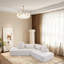 Canapé-lit 83,5 po en polyester convertible-107140894
