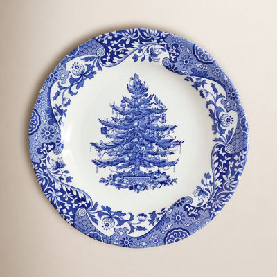 Blue Italian Christmas 8" Salad Plate