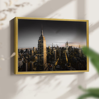 Goodnight NY -Framed Print - Restickable