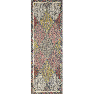 Tapis rose en laine crocheté à la main Morecambe