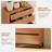 Aadam  Modern 72" Tall Bookcase With 3 Drawers And Open Book Shelfs, Library Book Shelf With Storage Cabinet, Wood Freestanding Bookshelf For Home Office, Living Room,-2021504131-2021504128