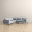Canapé d'angle modulaire en tissu Amber-849717747