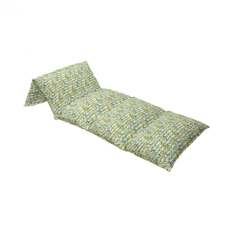Housse de coussin d'extérieur Blooming Lemon Tree Paintbrush, H 2 po x l 36 po x P 88 po