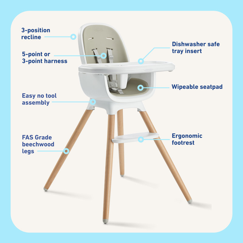 Graco® Table2Table Lux Highchair, Rhodes, White