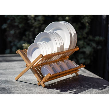 Bamboo 2 Tier Dish Rack