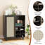 Buffet 34 pouces avec rangement - Armoire à vin avec porte-bouteilles, buffet pour la maison et le salon-869521345