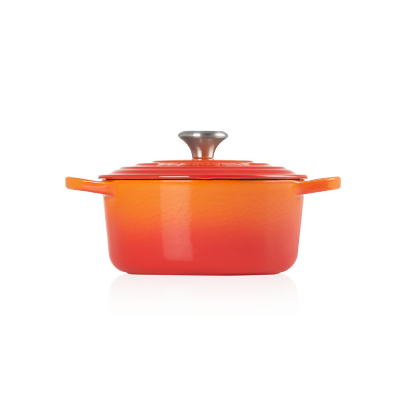 Le Creuset Cast Iron Round Casserole, Volcanic, 24cm / 4.2L