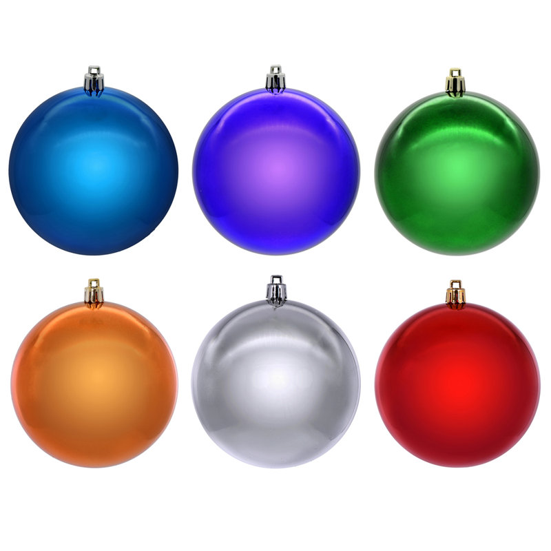 Assortiment d'ornements Gasperoni, H 3 po x l 3 po x P 3 po, Rouge / blanc / argent