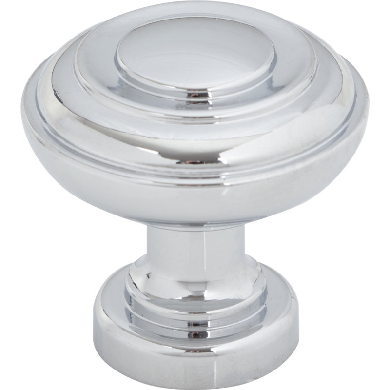 Ulster 1 1/4" Diameter Mushroom Knob, Polished Chrome