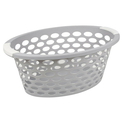 Plastic Laundry Basket with Handles