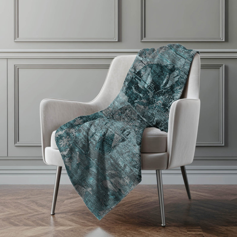 Jeté en sherpa Addison, Bleu sarcelle