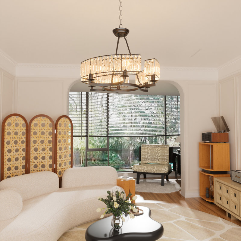 Chandelier, 1400 Lumens, 6 Lights