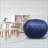 5ft Minky Velvet Bean Bag Chair - Comfy Washable Lounge for Kids &amp; Adults | Navy | Velvet-186043043-186042975