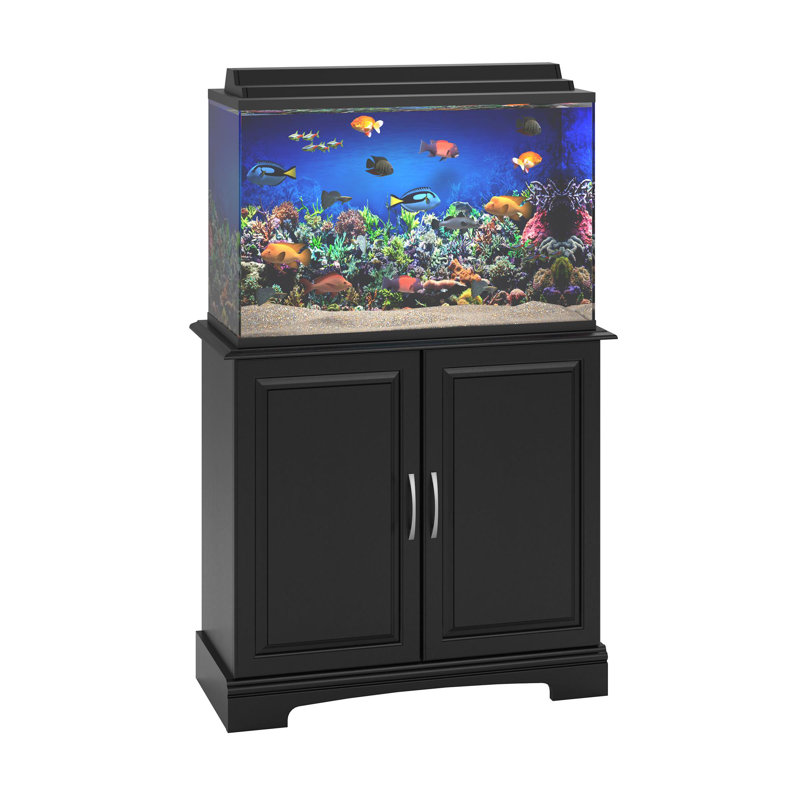 Support d'aquarium rectangulaire Deirdre, Noir