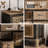 Rustic Wood Carved Storage Cabinet