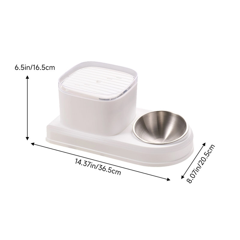 Anti-Skid Automatic Feeder, White