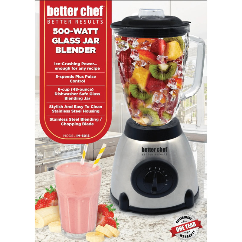 Better Chef 500-watt Stainless Steel Blender