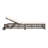 Outdoor Lounge Chair, Patio Chaise Lounge with 5-Position Backrest, Rattan Outdoor Lounge Chair with Cushion and Wheels for Poolside, Backyard, Garden
