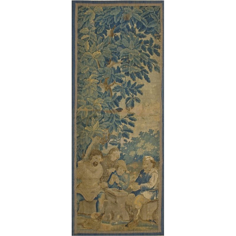 Antique Tapestry Flander Flat Weave Rug
