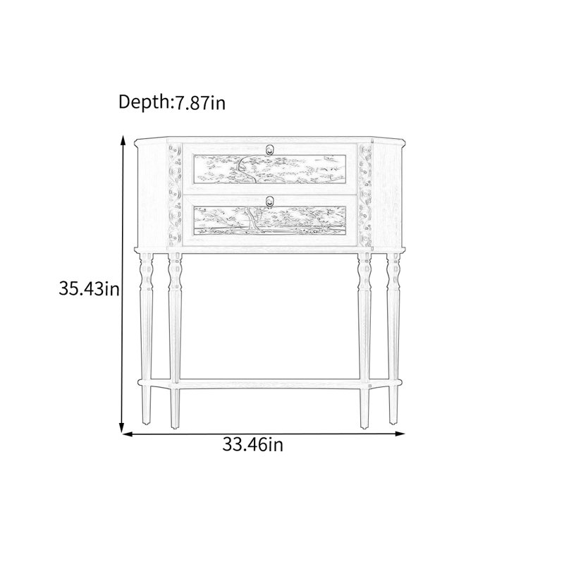 Armoire de rangement en noyer avec poignées en métal