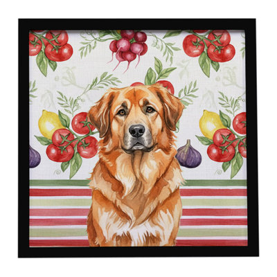 Red Leonberger Vegetables Framed Metal Print