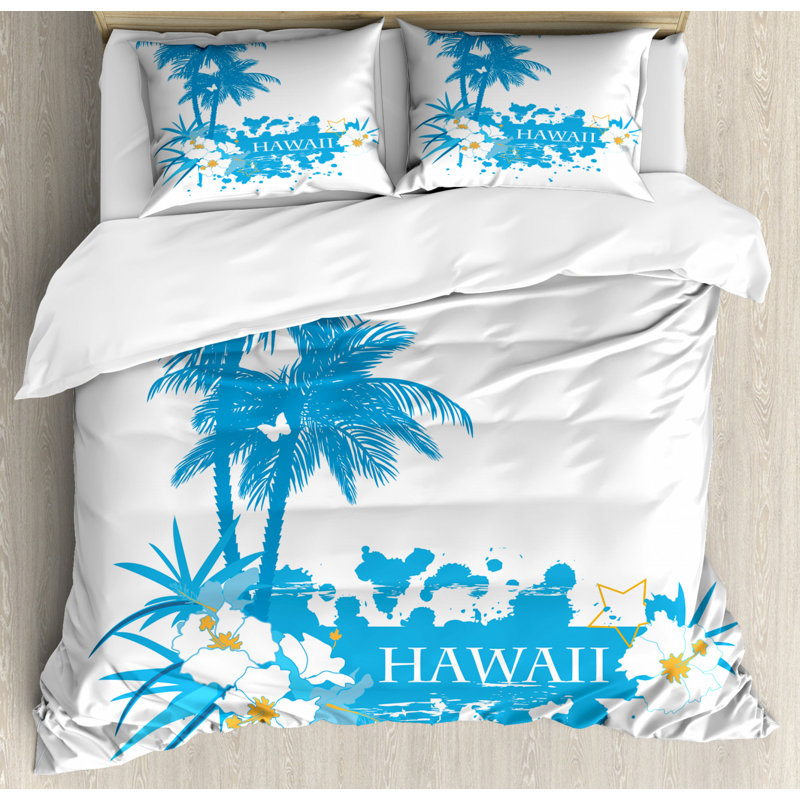 Coastal Mixed Duvet Cover, King Duvet Cover + 2 Shams