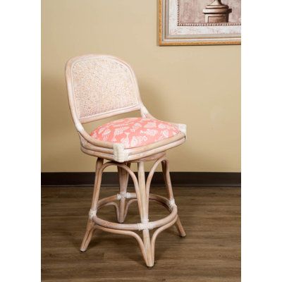 Daquante Swivel Upholstered Counter Stool