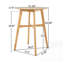 Table de bar ronde en bois Mid-Century-115720573-115720576