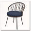 Ensemble de loisirs d'extérieur, 2 chaises simples en rotin avec table ronde en verre-1537625886