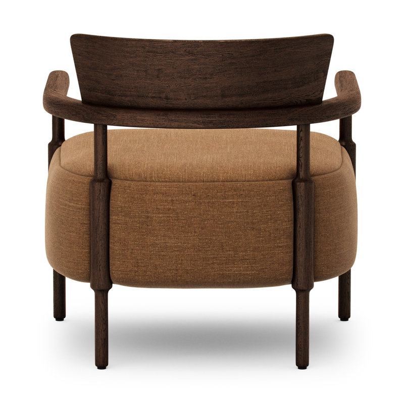 Armchair, Laughlin Ochre Polyester Blend